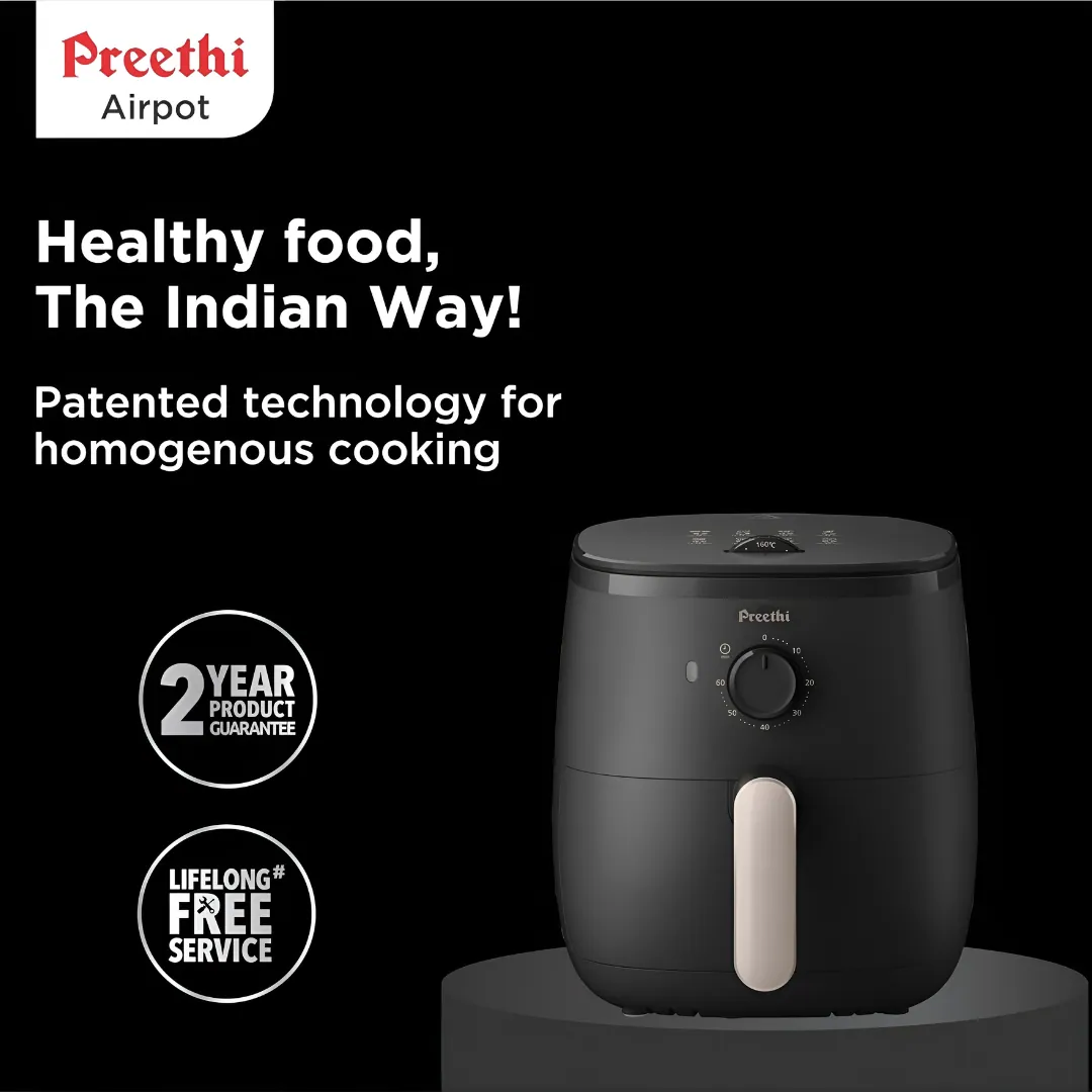 Preethi Airpot -APT001 Black 3.7 Litres