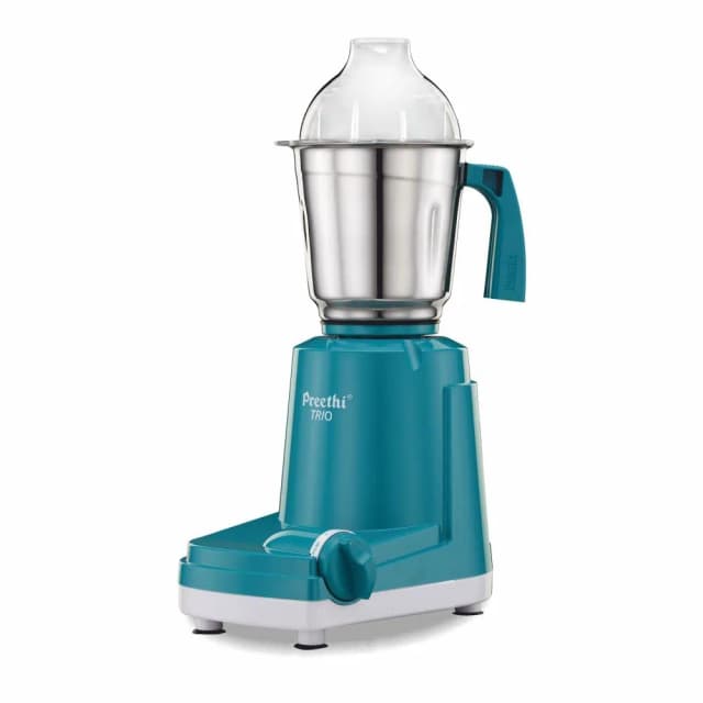 Preethi Trio 500 W Mixie Blue With White Base 3 Jars (MG-158)