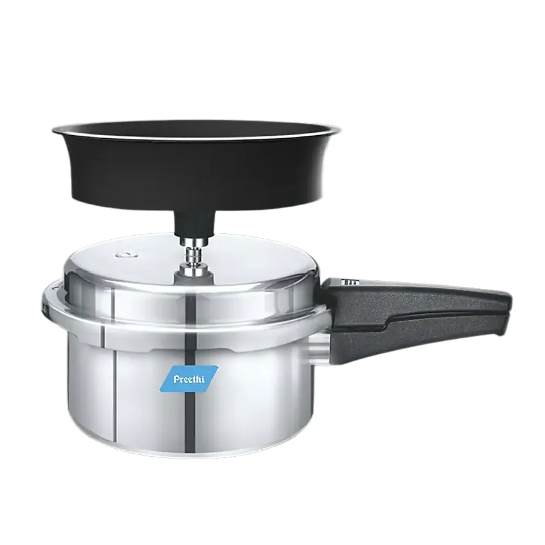 Preethi Spill Splash Aluminium Cooker 3l