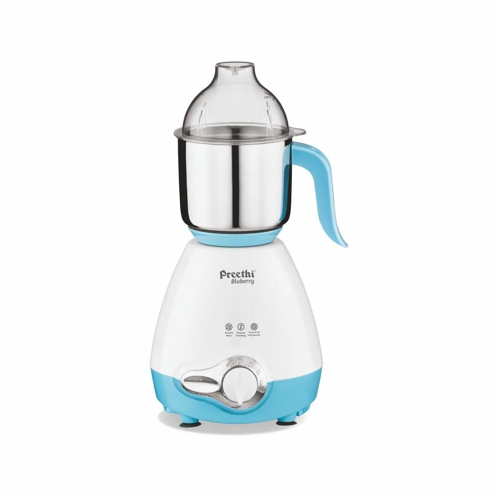 Preethi Bluberry 750 W Mixie White 3 Jar (MG-209)