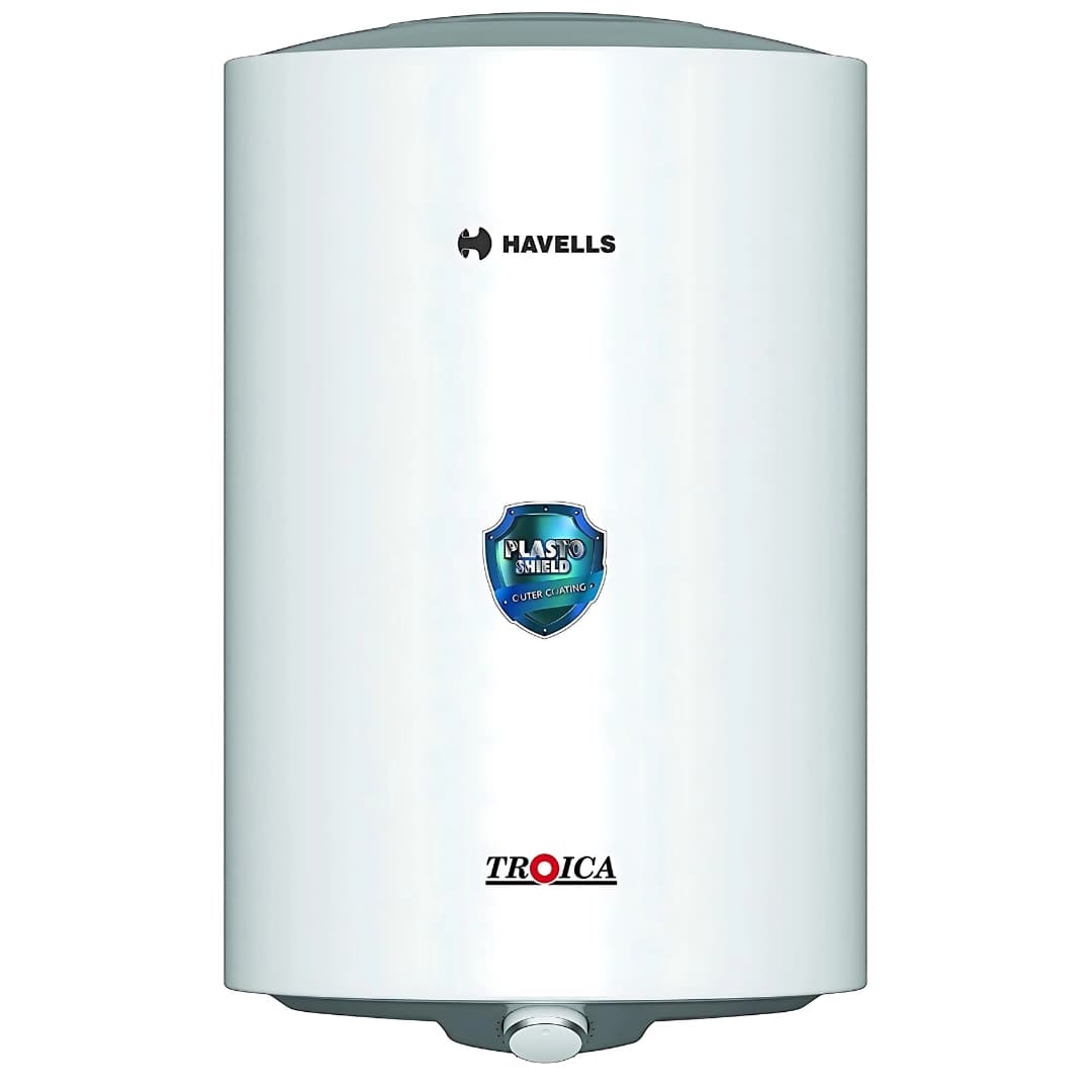 Havells Storage Electric Water Heater Steel Body Troica Ivory 15 Ltr 2000W