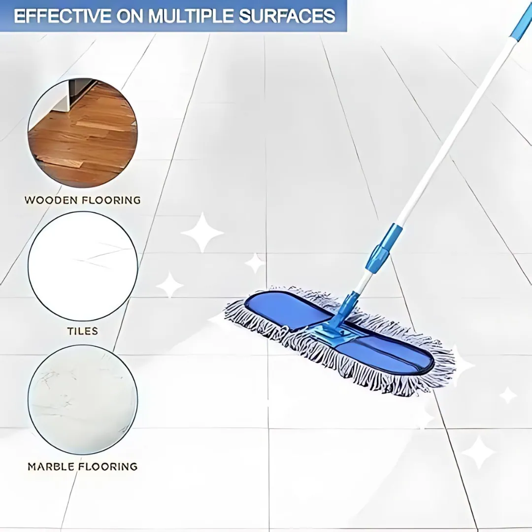 Wet And Dry Cotton Blue Pad Floor Cleaning Mop
