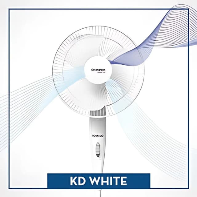 Crompton HighSpeed Torpedo (400 MM) White Pedestal Fan