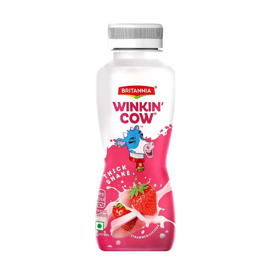 Britannia Winkin Cow Strawberry Milk Shake - Medium (180 ML)