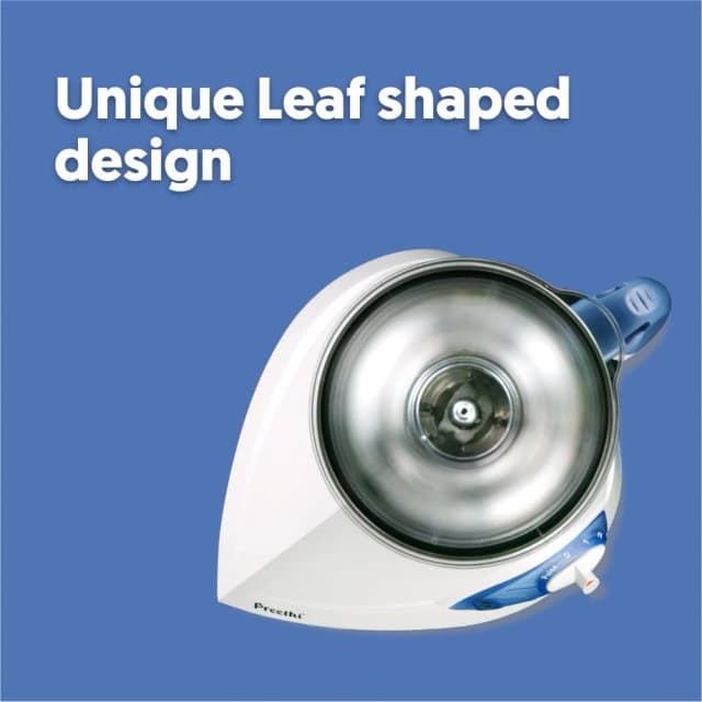 Preethi Blue Leaf Silver 600 W Mixie White 3 Jars (MG-149)