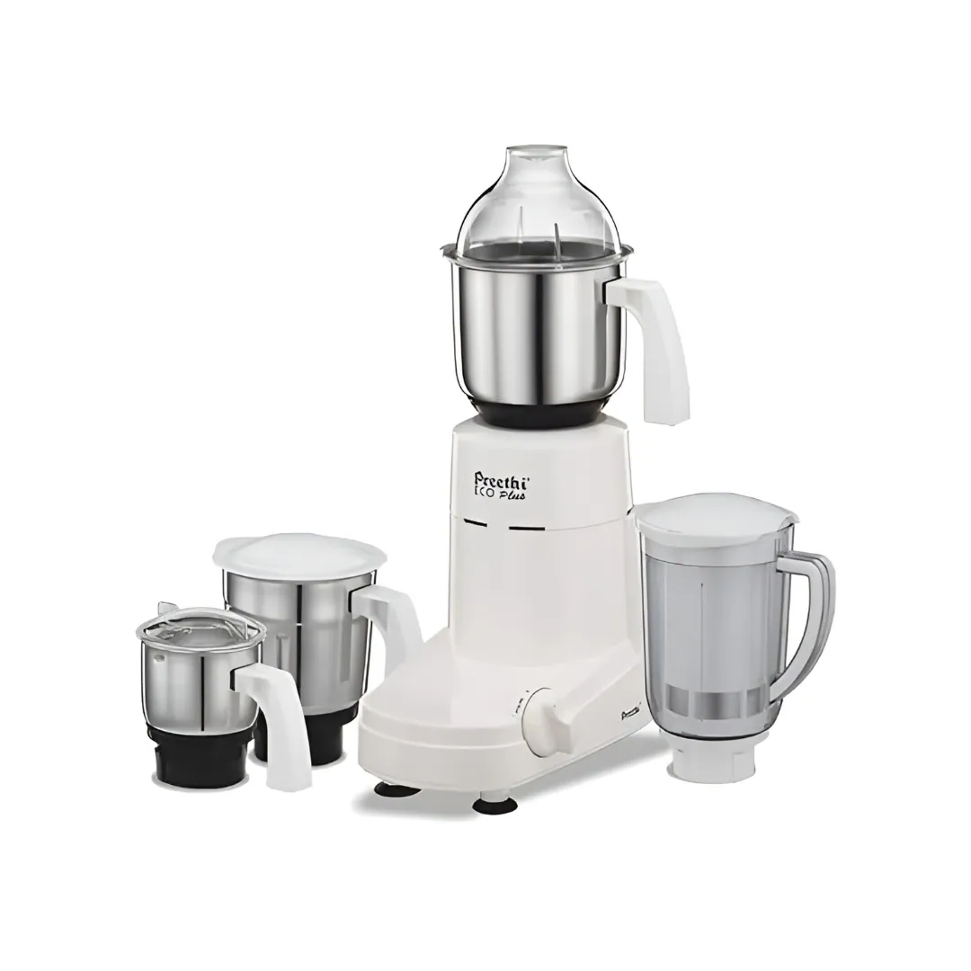 Preethi Eco Plus 750 W Mixie White With 4 Jars