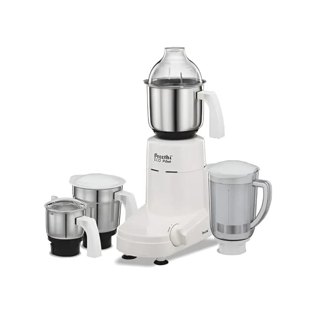 Preethi Eco Plus 750 W Mixie White With 4 Jars