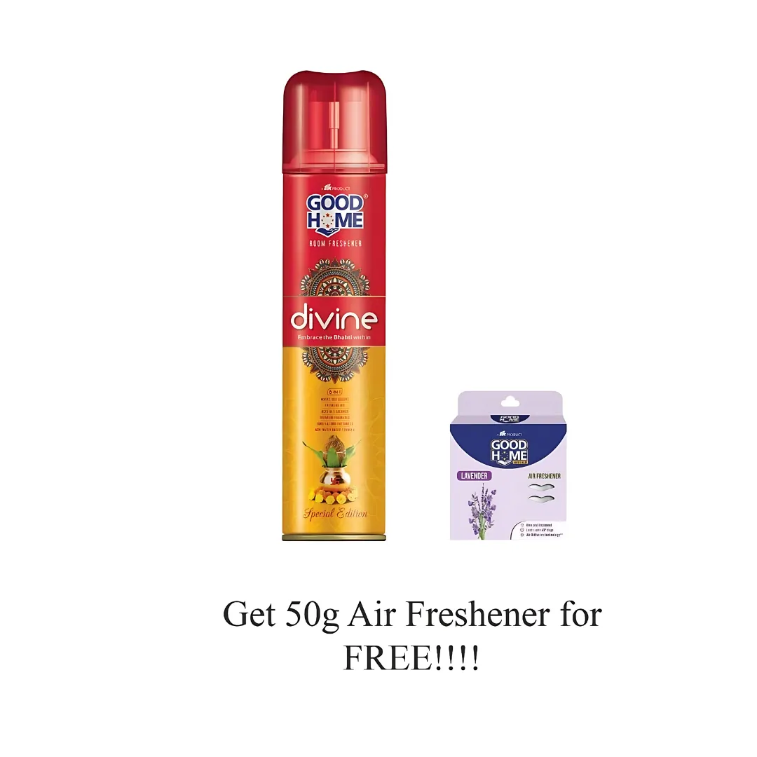 Good Home Divine Room Freshener Spray 130g And Get Free Air Freshener 50g