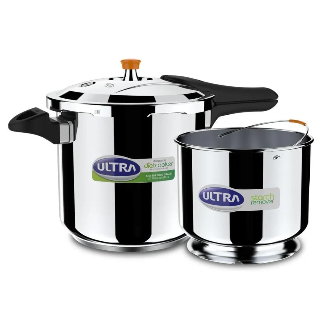 Ultra Diet Cooker Stainless Steel Induction 8L + Starch Remover