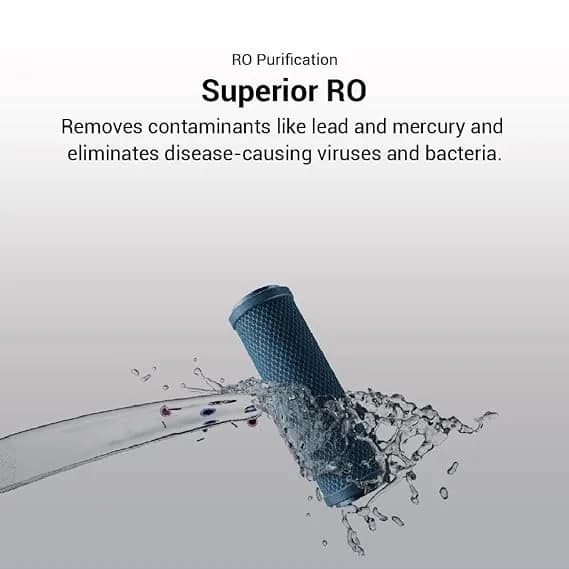 Aqua Sure Aquaguard Champ RO | UV Water Purifier Black And White 6 Ltr