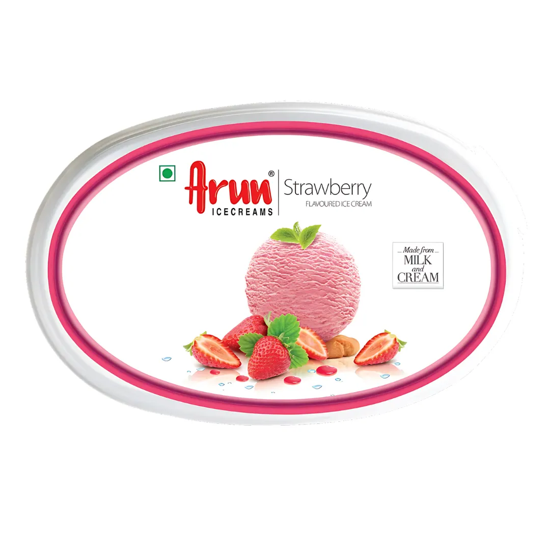 Arun Strawberry Ice Cream 500 ML - Tubs