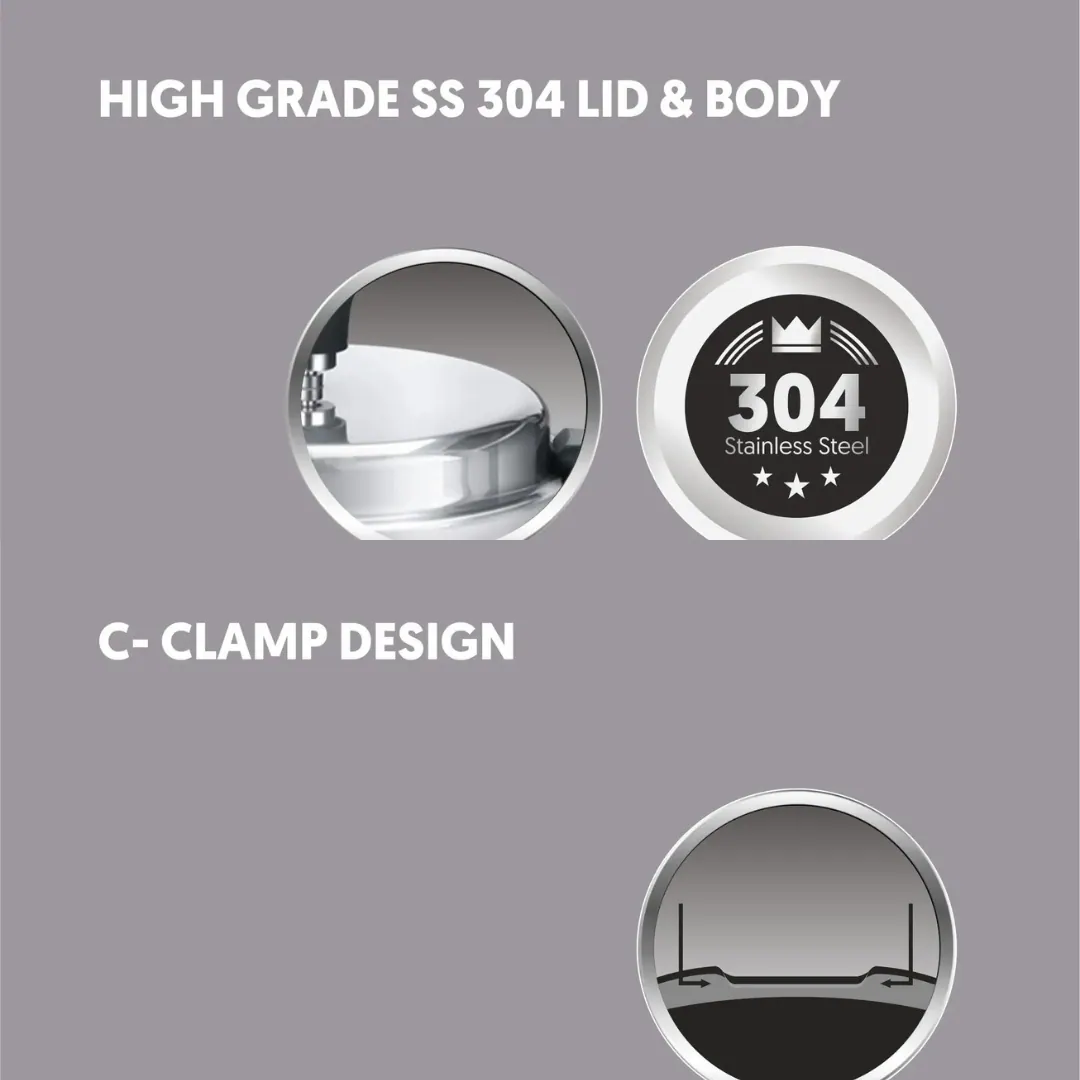 Preethi Stainless Steel Cooker 2l