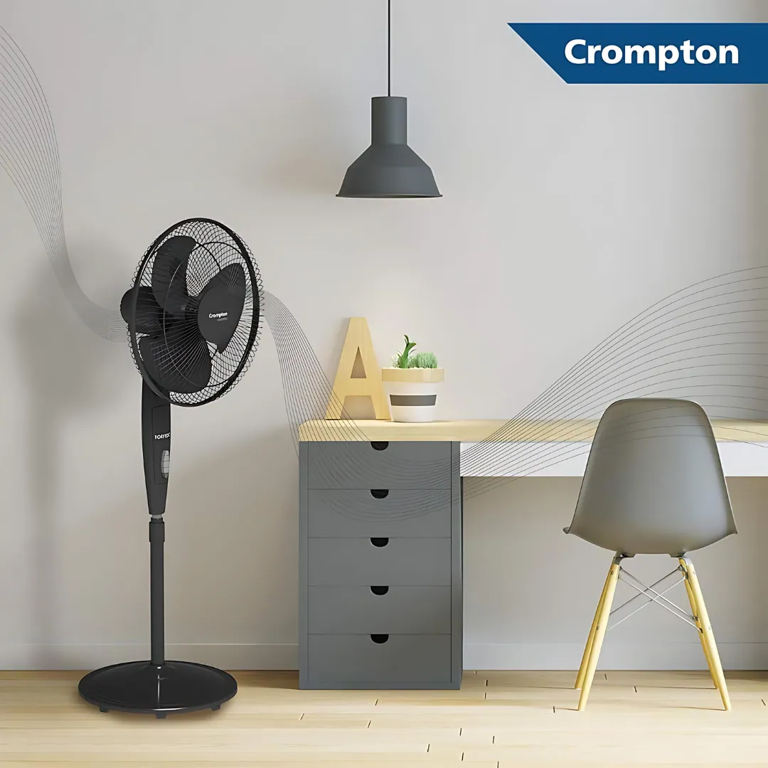 Crompton HighSpeed Torpedo (400 MM) Pedestal Fan