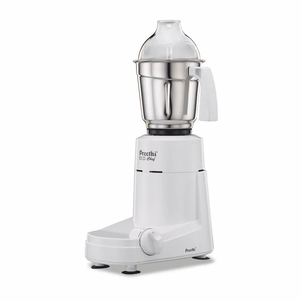Preethi Eco Chef 600 W Mixie White 3 Jars (MG-159)