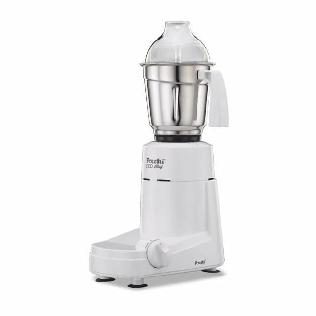 Preethi Eco Chef 600 W Mixie White 3 Jars (MG-159)