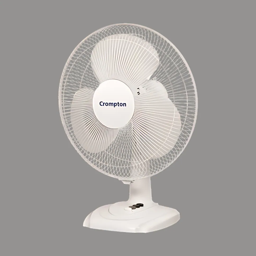 Crompton High Flow Wave Plus (400 MM) White Table Top Fan