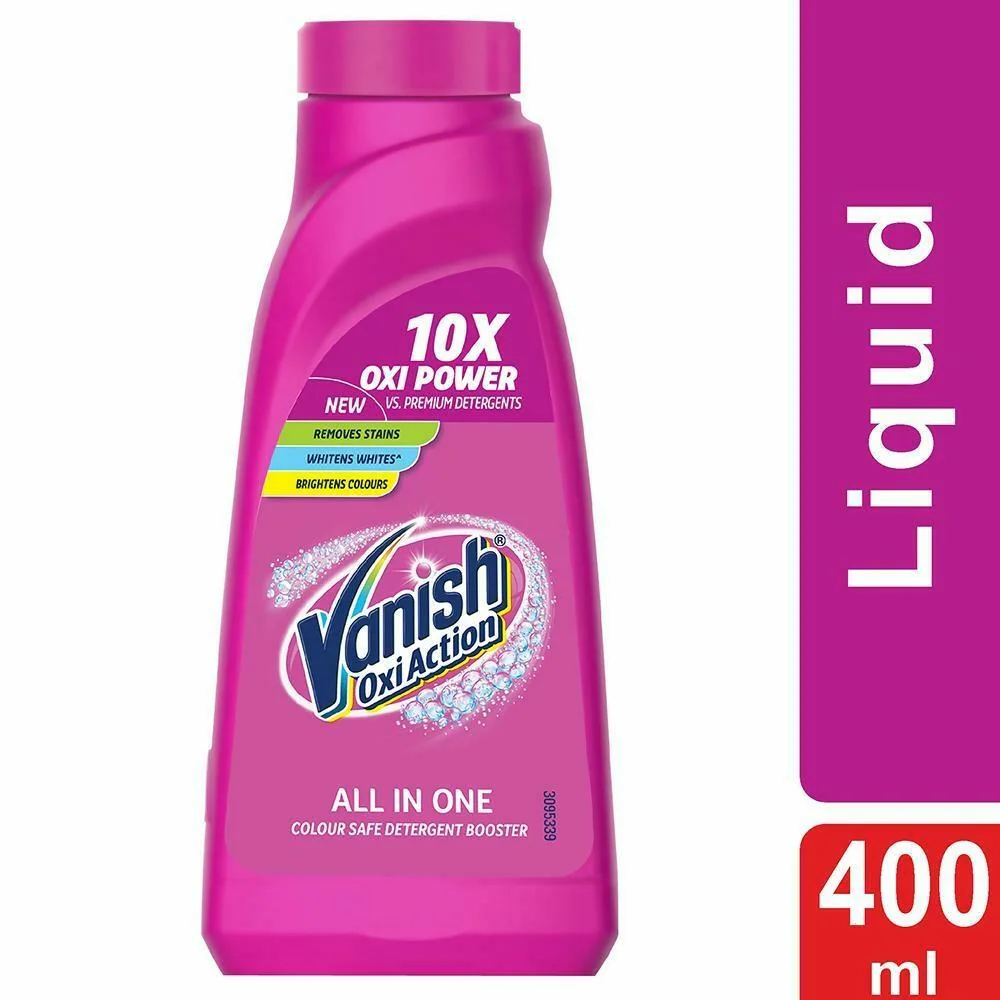 Vanish Oxi Action All In One Fabric Stain Remover Liquid 400ml