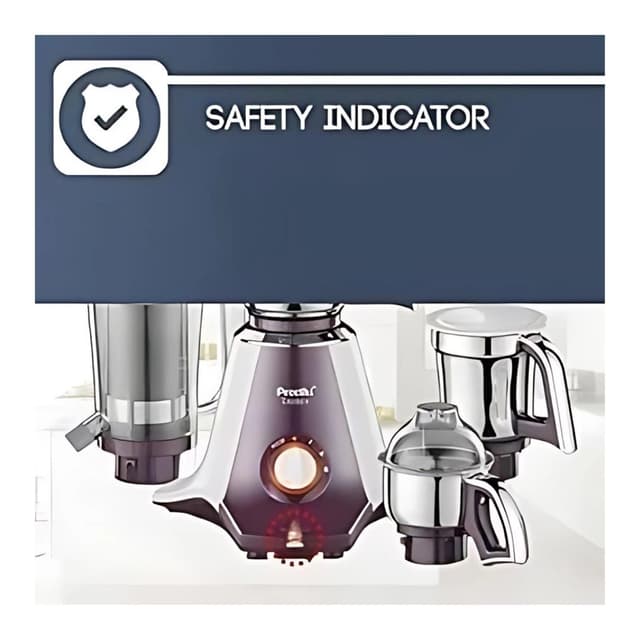 Preethi Taurus 750 W Mixie White And Dark Violet 4 Jars
