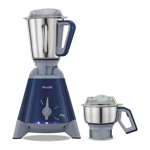 Preethi Xpro Duo Commercial 1300 W Mixie Deep Blue 2 Jars (MG-204)