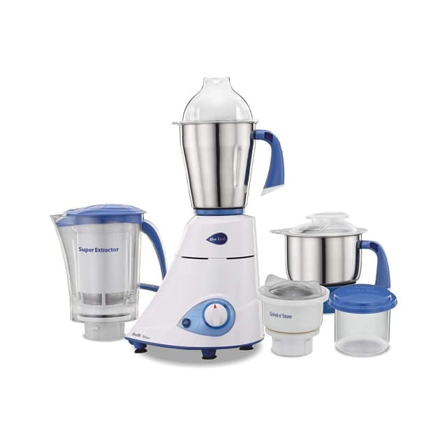 Preethi Blue Leaf Platinum 750 W Mixie White 4 Jars (MG-139)