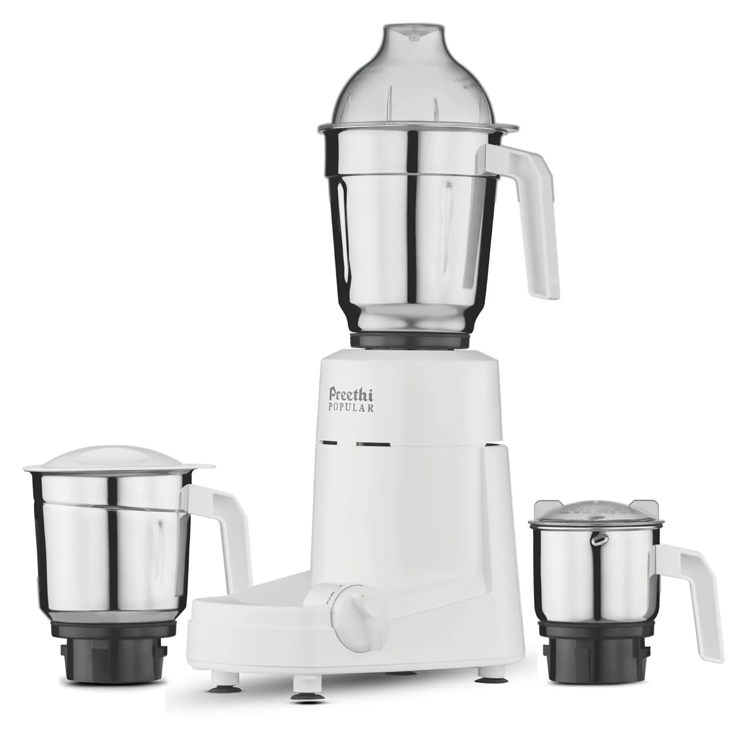 Preethi Popular 750 W Mixie White 3 Jars (MG-142)