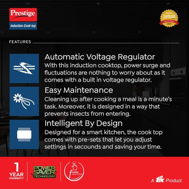 Prestige PIC 31.0 V4 Induction Cooktop 2000 W Black
