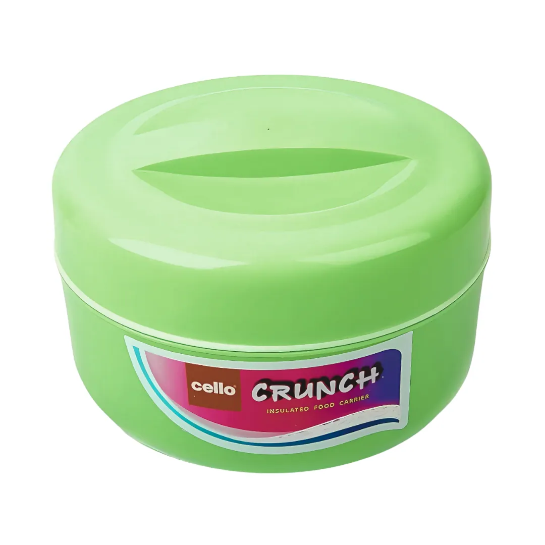 Cello Crunch Big Lunch Box Green (Extra Case Inside)
