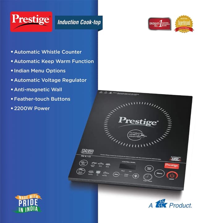 Prestige PIC 6.1 V3 Induction Stove 2200 W Black