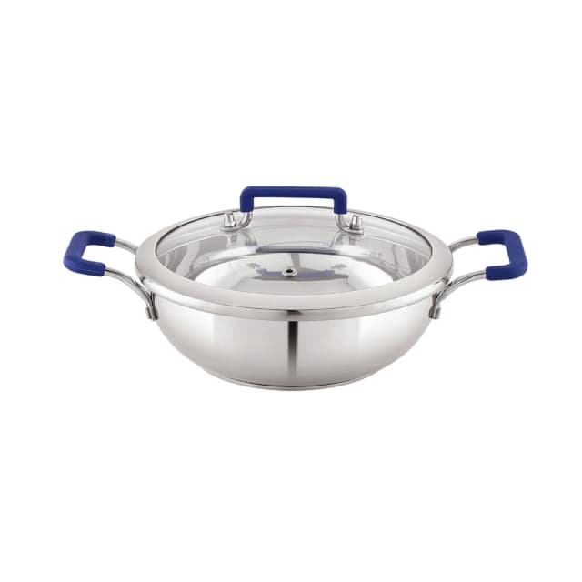 Sonu Aluminum 3B Kadai Glass Lid 22 CM
