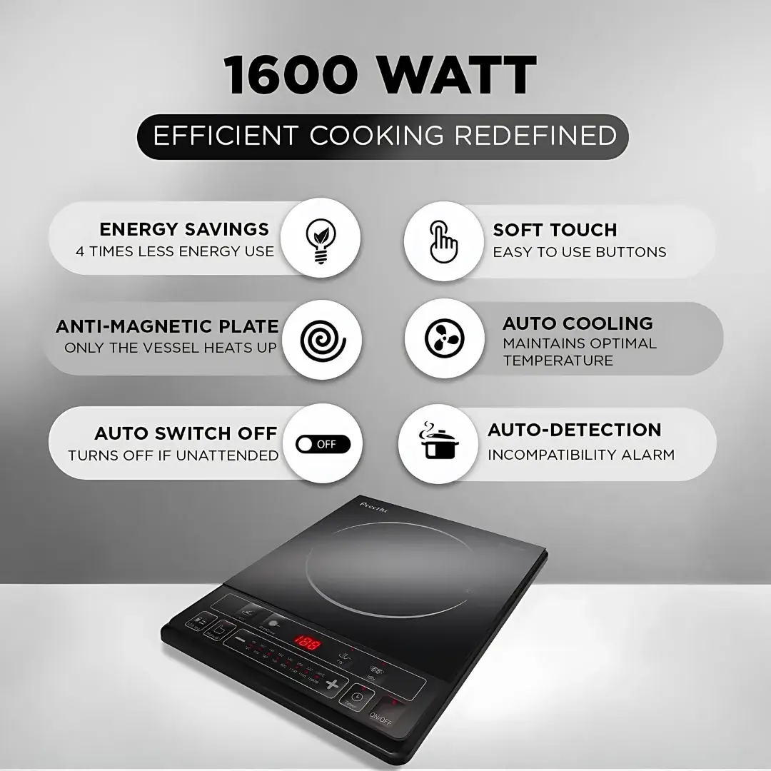Preethi Trendy Plus ( IC 116 ) Induction Stove Buy 1 Get 1 Free Offer