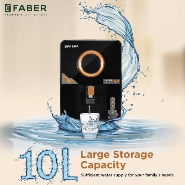 Faber Altroz Gold Water Purifier RO+ UV+ UF+ ALKALINE+ COPPER+ ZINC 10 Ltr