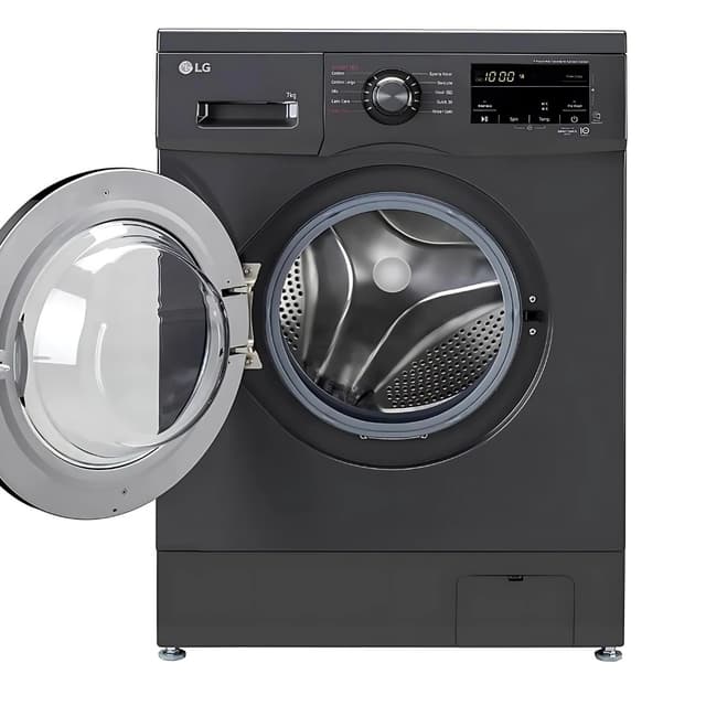 LG Front Load Fully Automatic Washing Machine 7 KG (FHM1207ADMB-Middle Black)