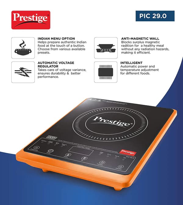 Prestige PIC 29.0 Induction Cooktop 2000 W Orange