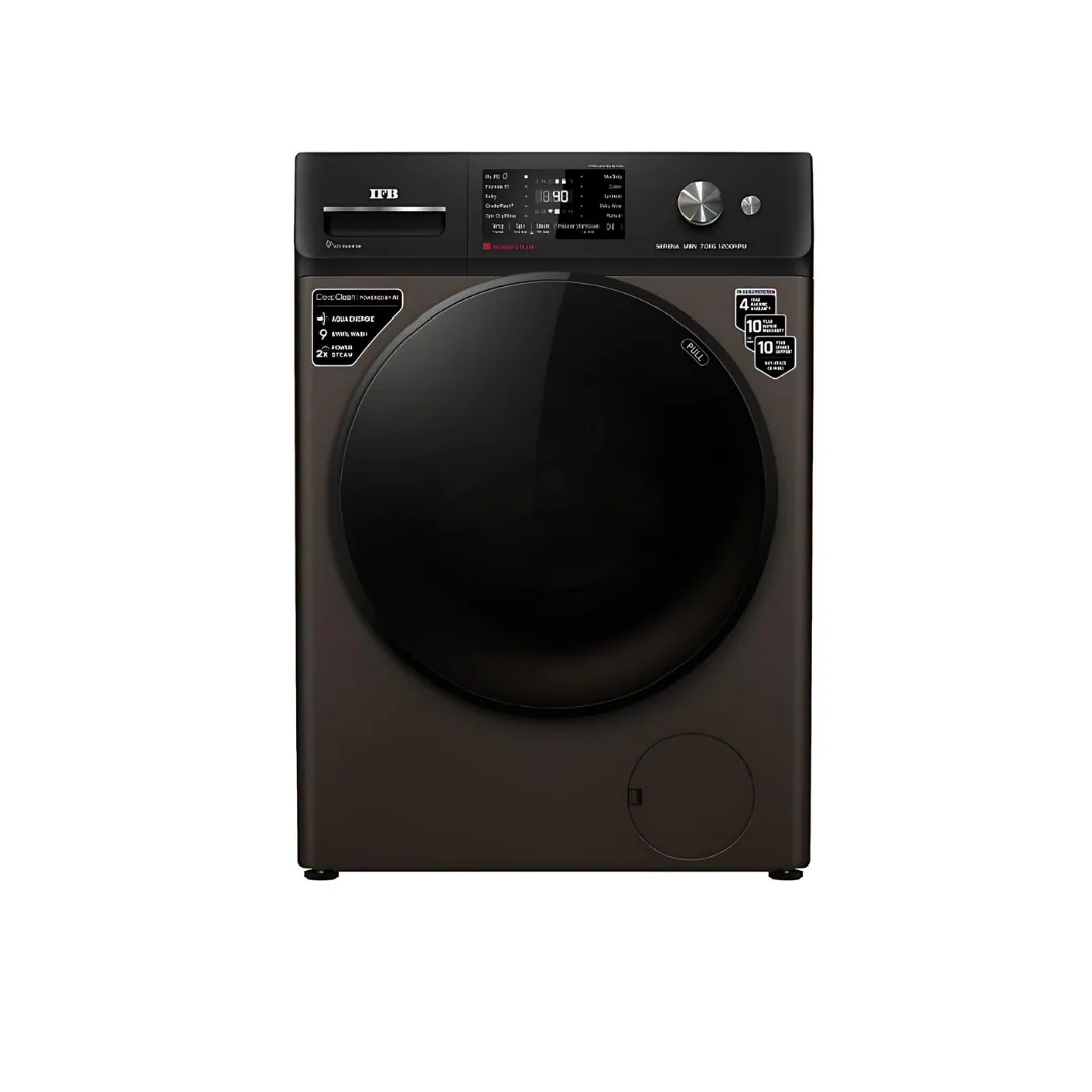 IFB Front Load Fully Automatic Washing Machine (SERENA MBN 7012 - 7KG Black) Wifi + Stream