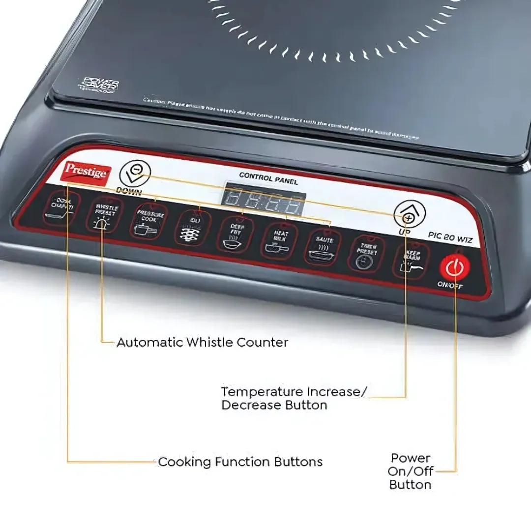 Prestige Pic 20 WIZ Induction Cooktop Black