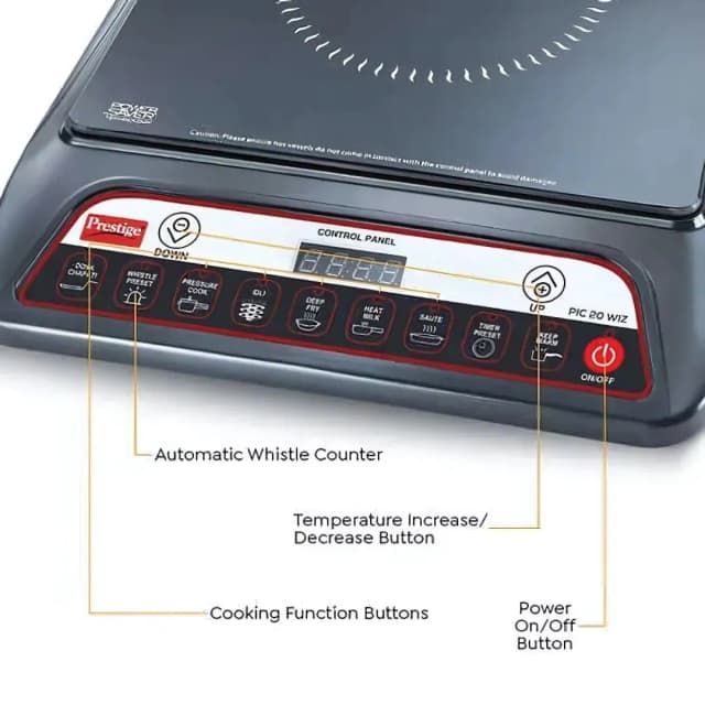 Prestige Pic 20 WIZ Induction Cooktop Black