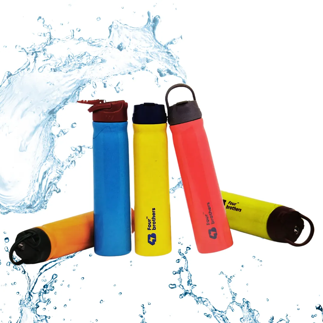Four Brothers Sippy Stainless Steel Water Bottle 400 ML Orange
