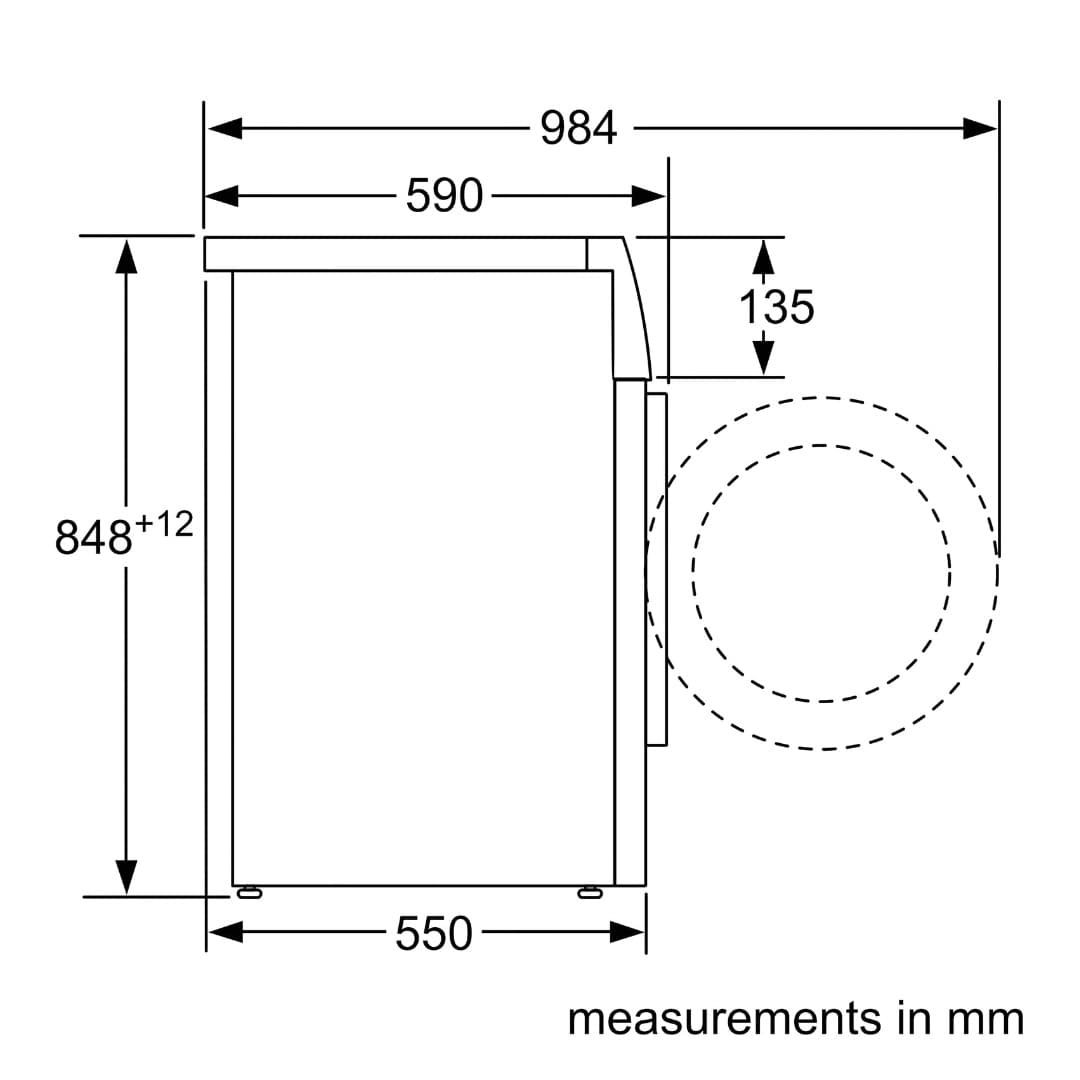 Bosch Front Load Fully Automatic Washing Machine 6 KG (WAB16060IN-White)