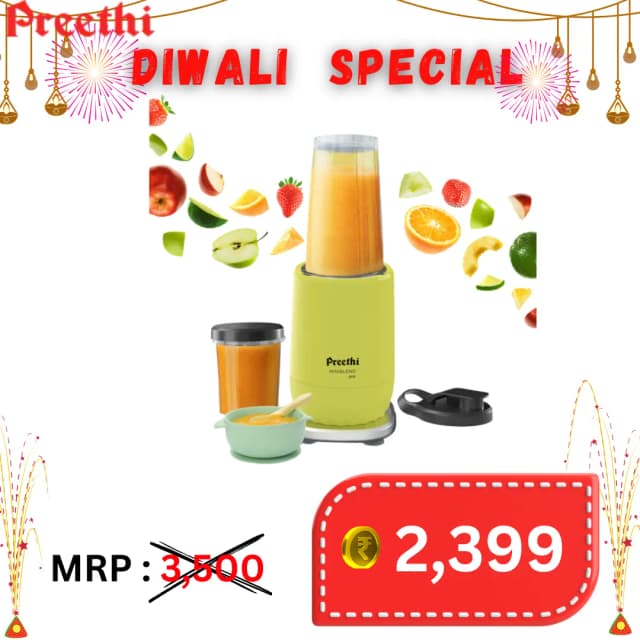 Preethi Miniblend Pro Corded Electric Juice Blender 300 W