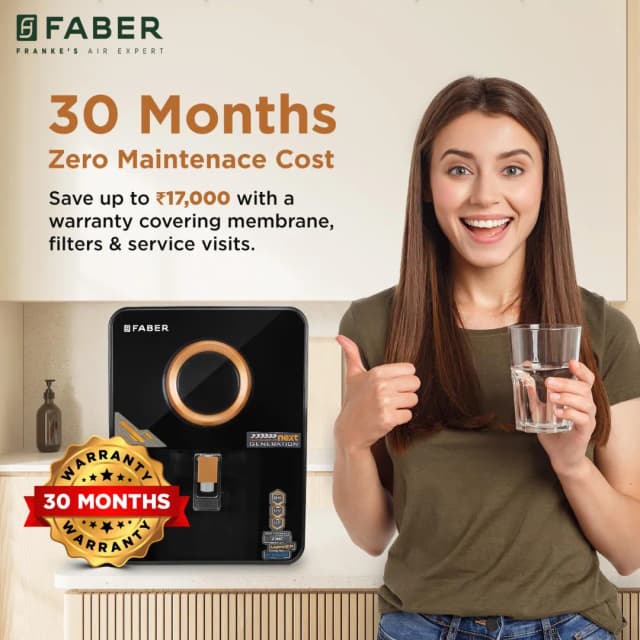 Faber Altroz Gold Water Purifier RO+ UV+ UF+ ALKALINE+ COPPER+ ZINC 10 Ltr
