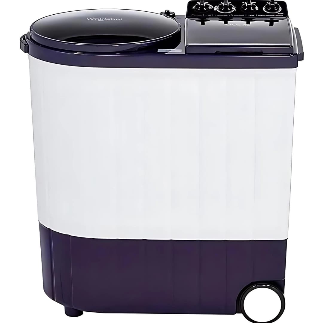 Whirlpool Top Load Semi Automatic Washing Machine 9.5 KG (SA 95 X 5S-White With Royal Purple Lid)