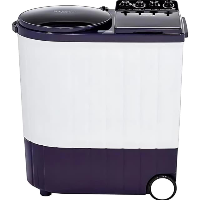 Whirlpool Top Load Semi Automatic Washing Machine 9.5 KG (SA 95 X 5S-White With Royal Purple Lid)