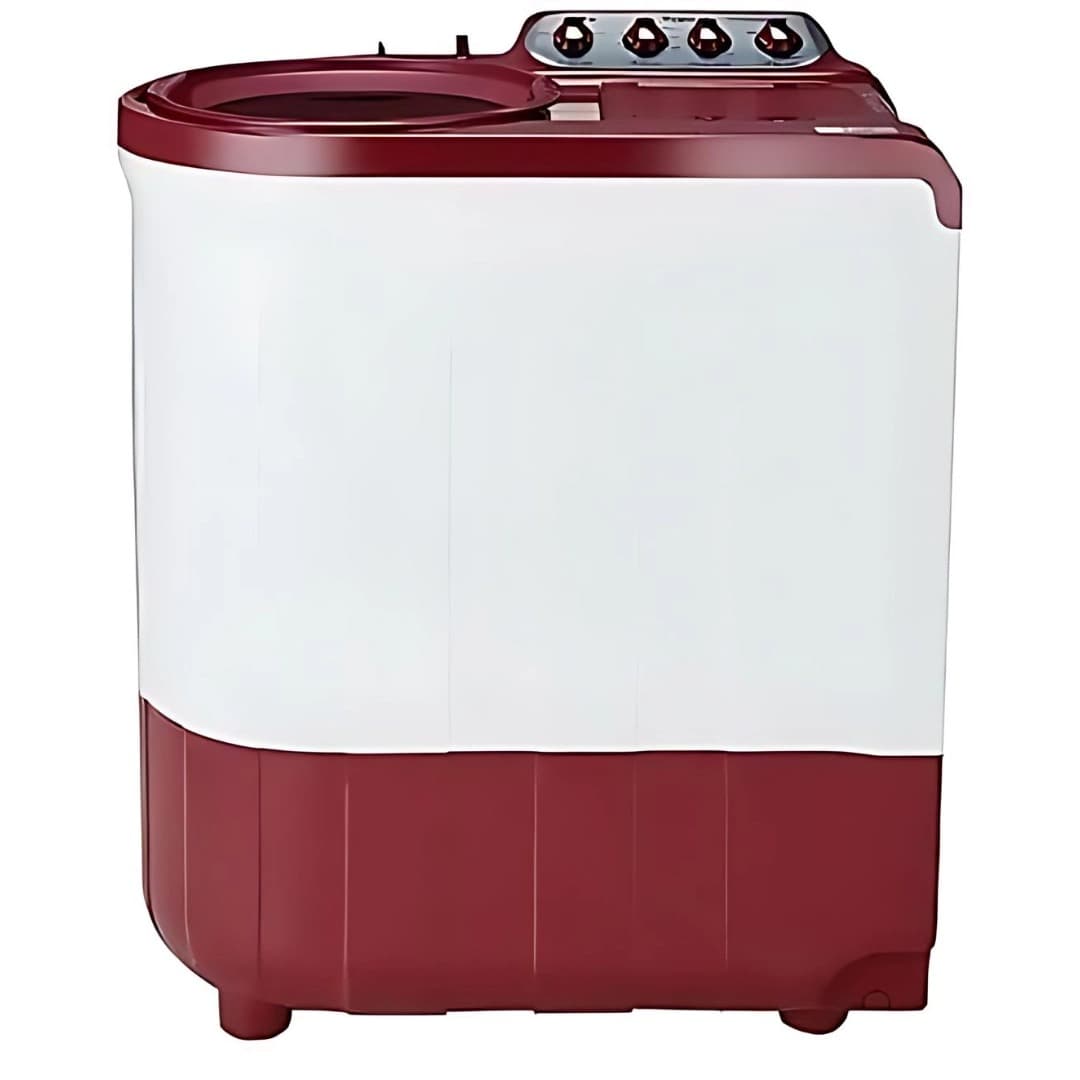 Whirlpool Top Load Semi Automatic Washing Machine 8 KG (SA 80 A 5S-White With Coral Red Lid)