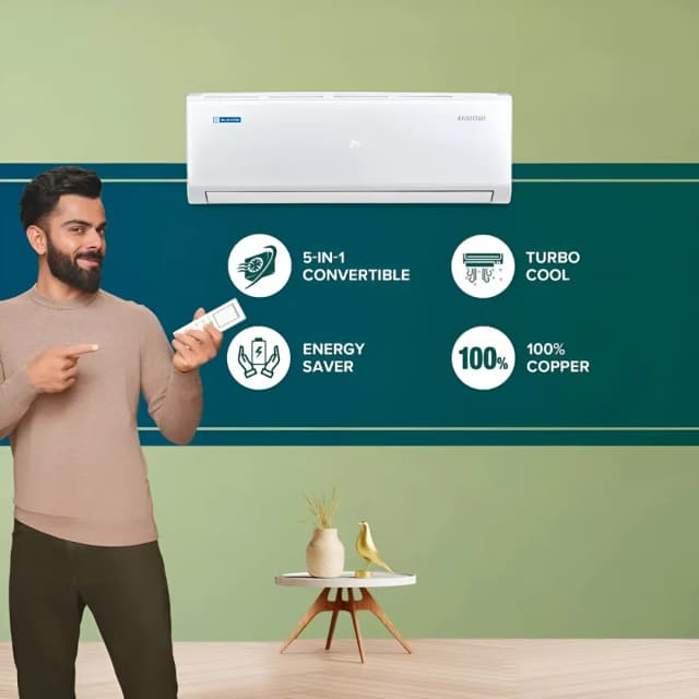 Blue Star Air Conditioner 1.5 Ton 5 Star Inverter Spit AC (IC518PNU)