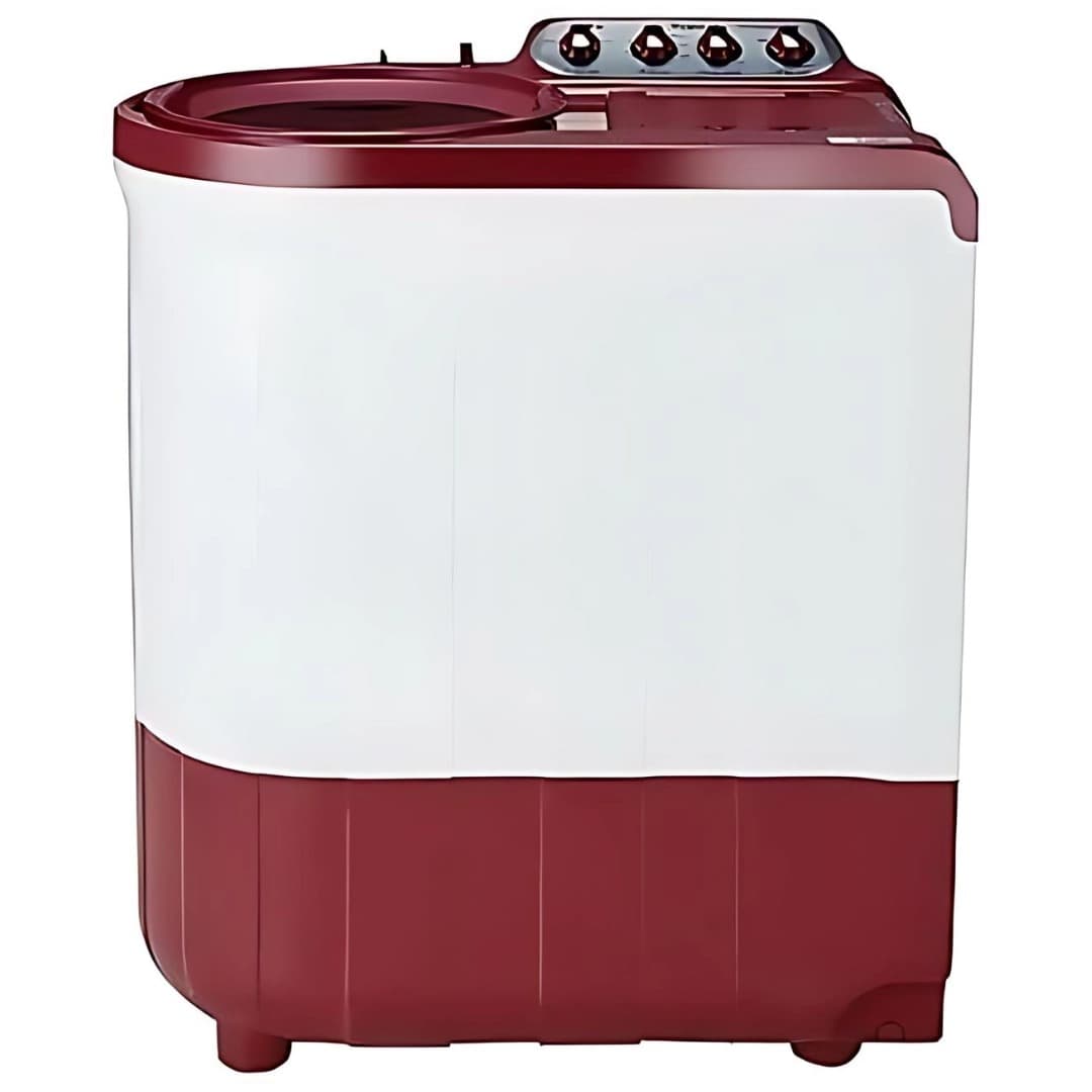 Whirlpool Top Load Semi Automatic Washing Machine 8 KG (SA 80 A 5S-White With Coral Red Lid)
