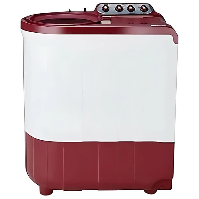 Whirlpool Top Load Semi Automatic Washing Machine 8 KG (SA 80 A 5S-White With Coral Red Lid)