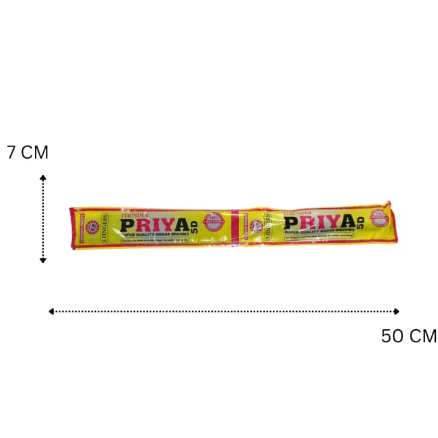 Thunder Priya 5d Plastic Brown Dust Remover Hand Broom Stick