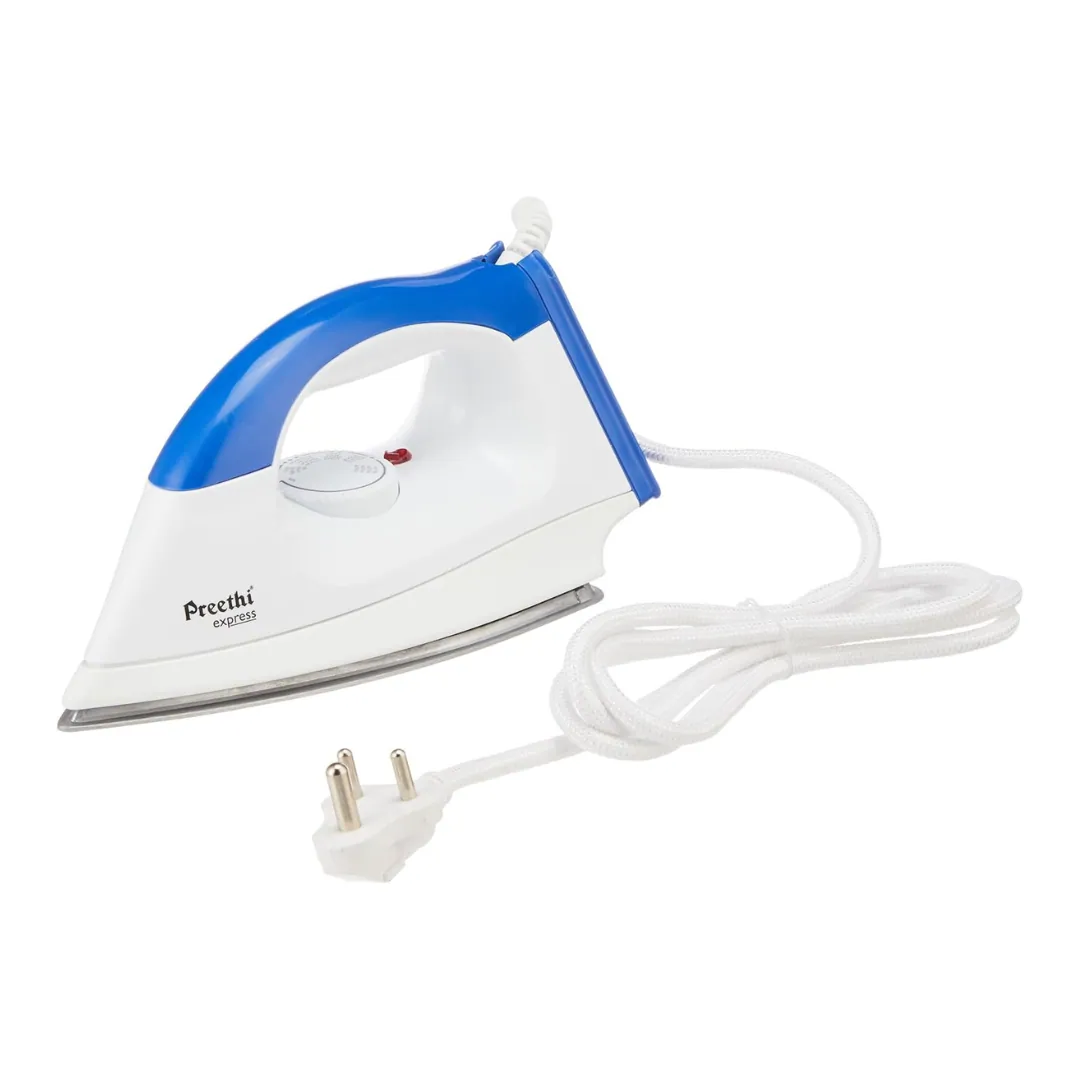 Preethi Plastic Express 1000 W Dry Steam Iron Blue
