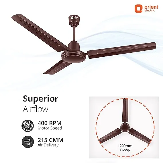 Orient Electric Falcon 400 (1200MM) Brown Ceiling Fan