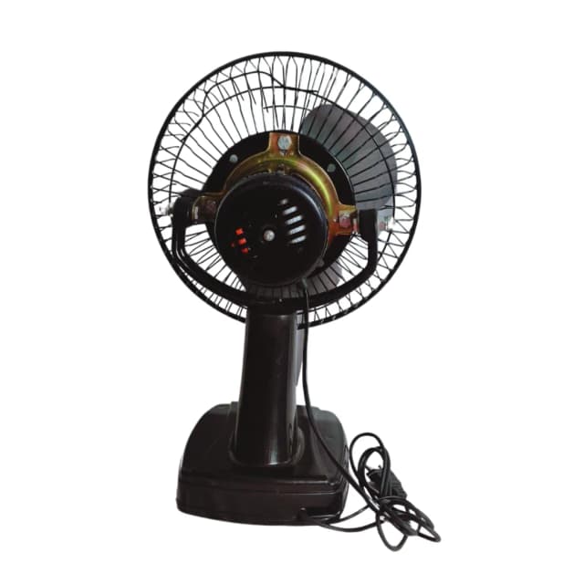 Jaipan 3-In-One Multi Utility Black Table, Wall Fan